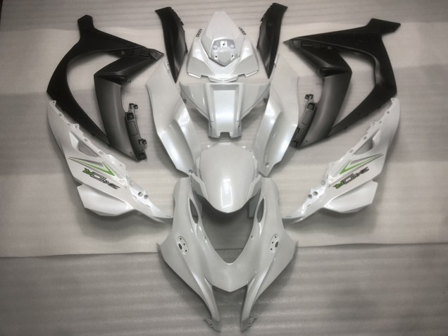 Blanc Nacré & Vert 16-19 Kawasaki ZX10R Carénage