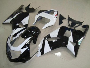 Blanc & Noir 01-03 Suzuki GSXR 600-750 Carénage