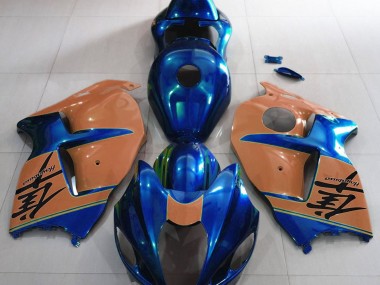 Bleu Brillant & Marron 97-07 Suzuki GSXR 1300 Carénage