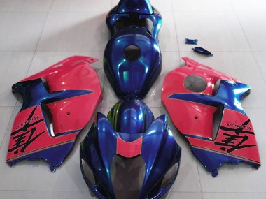 Bleu Brillant & Rouge 97-07 Suzuki GSXR 1300 Carénage