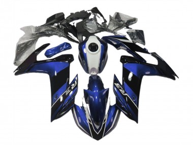 Bleu & Noir Brillant 15-18 Yamaha R3 Carénage