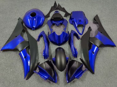 Bleu Profond & Noir Mat 08-16 Yamaha R6 Carénage