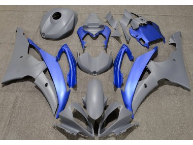 Gris Mat & Bleu 08-16 Yamaha R6 Carénage