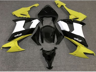 Jaune Brillant Noir & Blanc 08-10 Kawasaki ZX10R Carénage