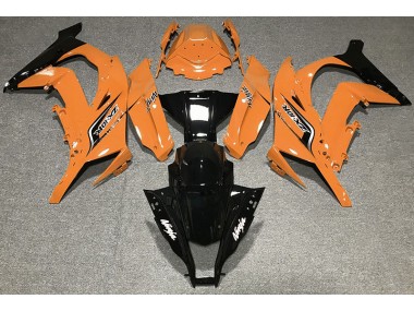 Orange Brillant & Logos 11-15 Kawasaki ZX10R Carénage