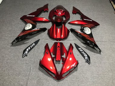 Rouge Brillant & Logos 04-06 Yamaha R1 Carénage