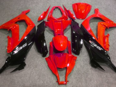 Rouge Brillant & Noir 16-19 Kawasaki ZX10R Carénage