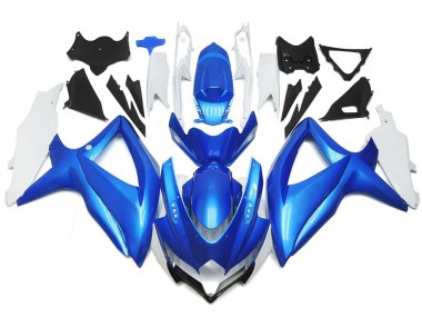 Style Personnalisé Bleu Clair & Blanc 08-10 Suzuki GSXR 600-750 Carénage