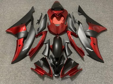 Style Personnalisé OEM Rouge / Noir 08-16 Yamaha R6 Carénage