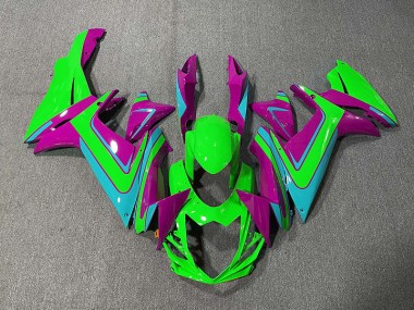 Vert Bleu Clair & Magenta 11-24 Suzuki GSXR 600-750 Carénage