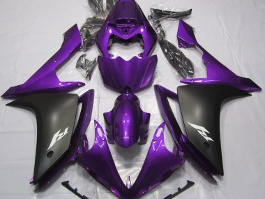 Violet Brillant & Noir 07-08 Yamaha R1 Carénage